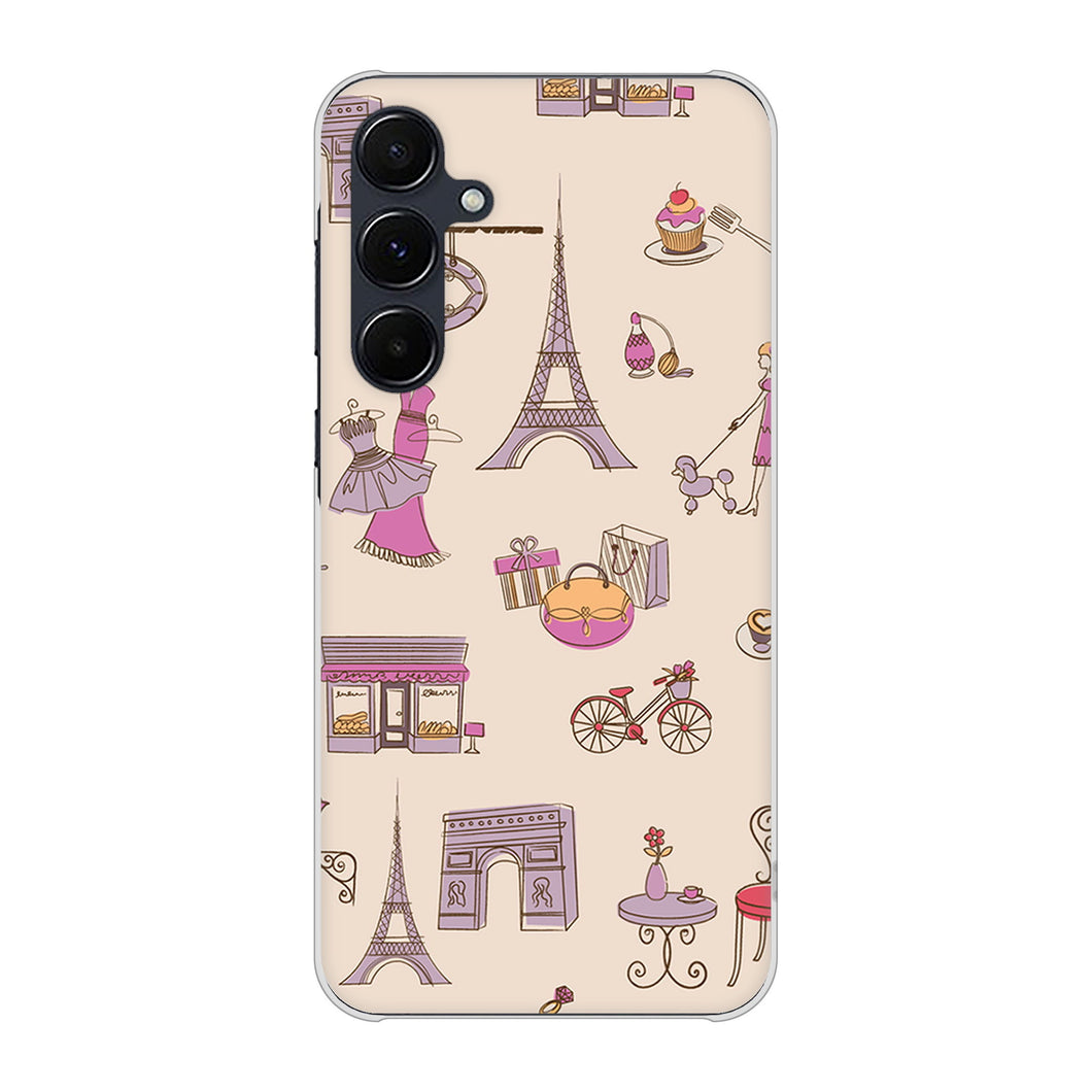 Galaxy A55 5G SC-53E docomo 高画質仕上げ 背面印刷 ハードケースLOVE フランス