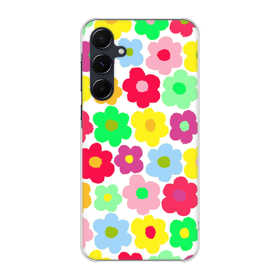 Galaxy A55 5G SC-53E docomo 高画質仕上げ 背面印刷 ハードケースルーズフラワー
