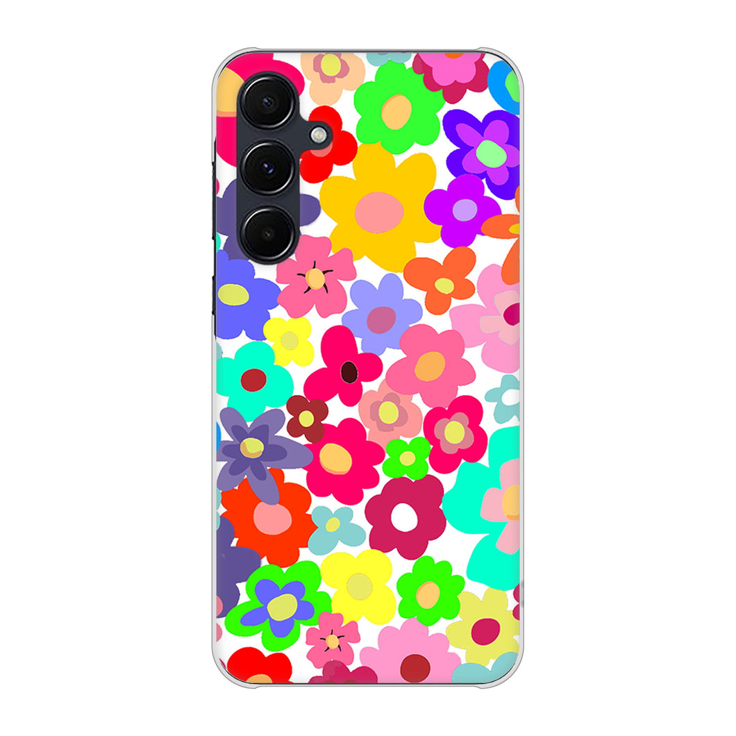 Galaxy A55 5G SC-53E docomo 高画質仕上げ 背面印刷 ハードケースルーズフラワー