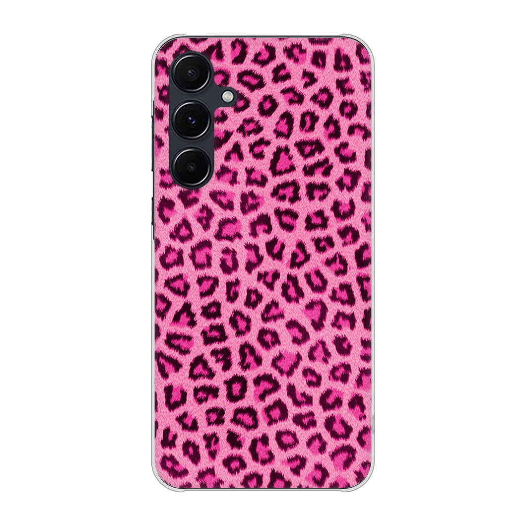 Galaxy A55 5G SC-53E docomo 高画質仕上げ 背面印刷 ハードケースヒョウ柄ベーシックS