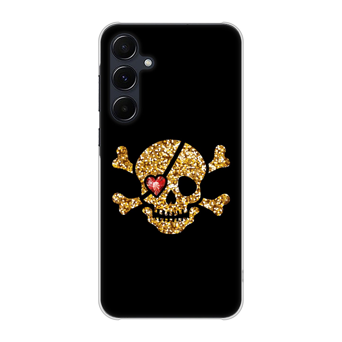 Galaxy A55 5G SC-53E docomo 高画質仕上げ 背面印刷 ハードケース 【1082 海賊ドクロ】