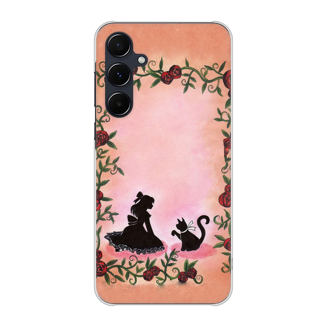 Galaxy A55 5G SC-53E docomo 高画質仕上げ 背面印刷 ハードケースお姫様とネコ