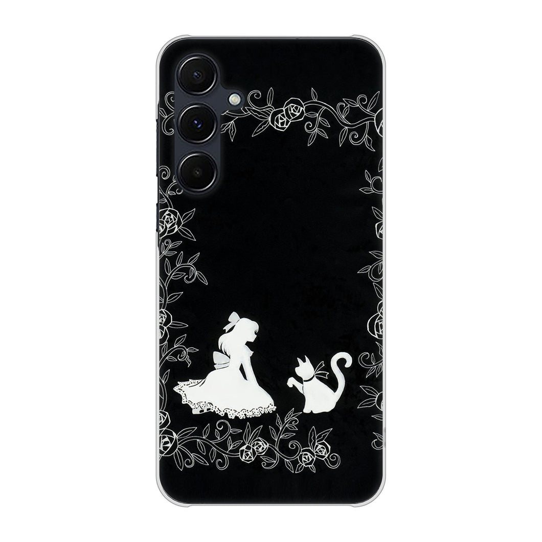 Galaxy A55 5G SC-53E docomo 高画質仕上げ 背面印刷 ハードケースお姫様とネコ