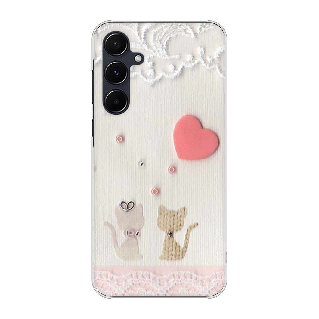 Galaxy A55 5G SC-53E docomo 高画質仕上げ 背面印刷 ハードケースクラフト写真ネコ