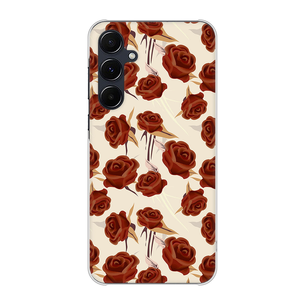 Galaxy A55 5G SC-53E docomo 高画質仕上げ 背面印刷 ハードケース 【1157 クラシックローズ】