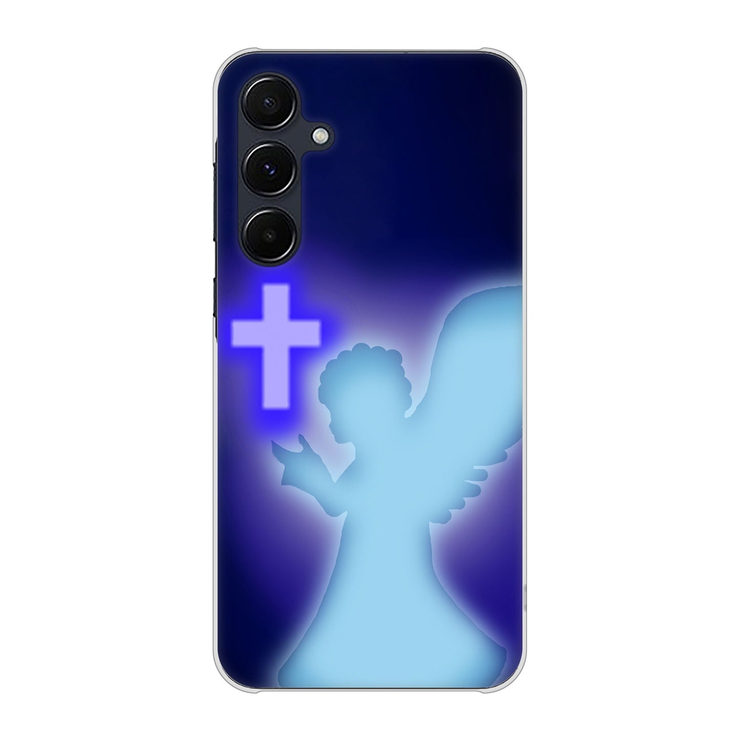 Galaxy A55 5G SC-53E docomo 高画質仕上げ 背面印刷 ハードケース 【1249 祈りを捧げる天使】