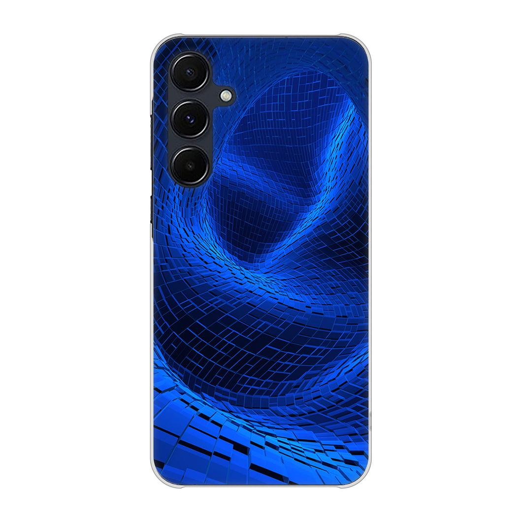 Galaxy A55 5G SC-53E docomo 高画質仕上げ 背面印刷 ハードケース 【1302 ワープブルー】