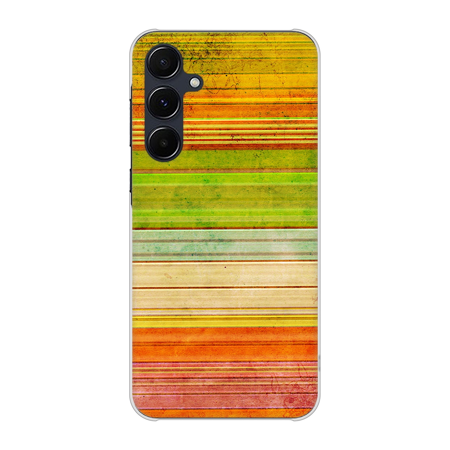 Galaxy A55 5G SC-53E docomo 高画質仕上げ 背面印刷 ハードケース 【1324 ビンテージボーダー(色彩)】