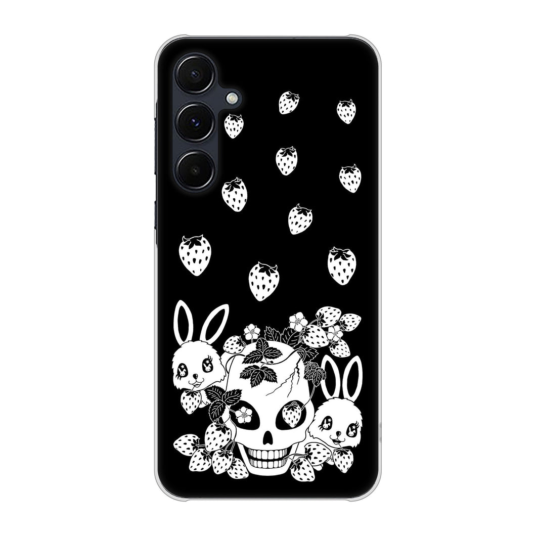 Galaxy A55 5G SC-53E docomo 高画質仕上げ 背面印刷 ハードケースむかいあぐる 苺兎