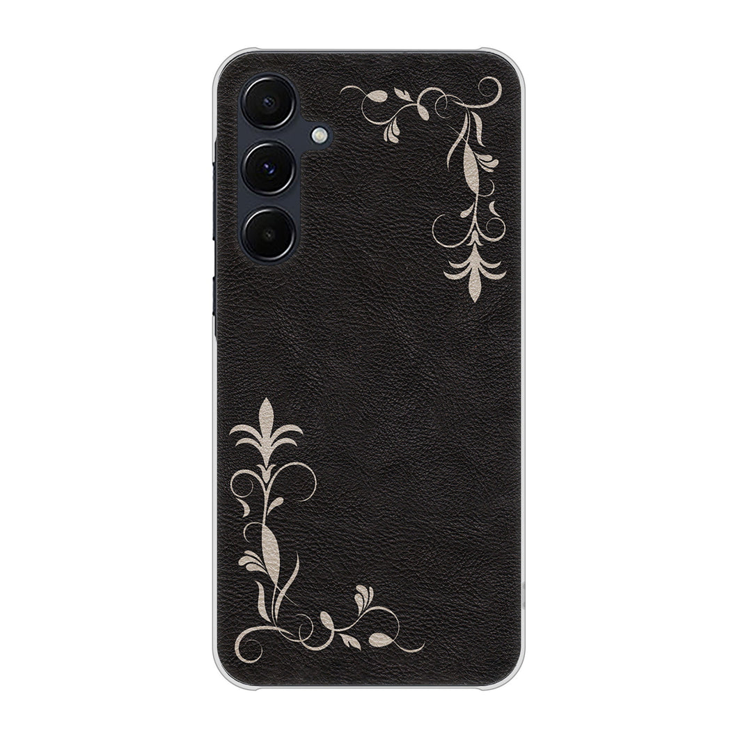 Galaxy A55 5G SC-53E docomo 高画質仕上げ 背面印刷 ハードケース 【EK825 レザー風グラスフレーム】