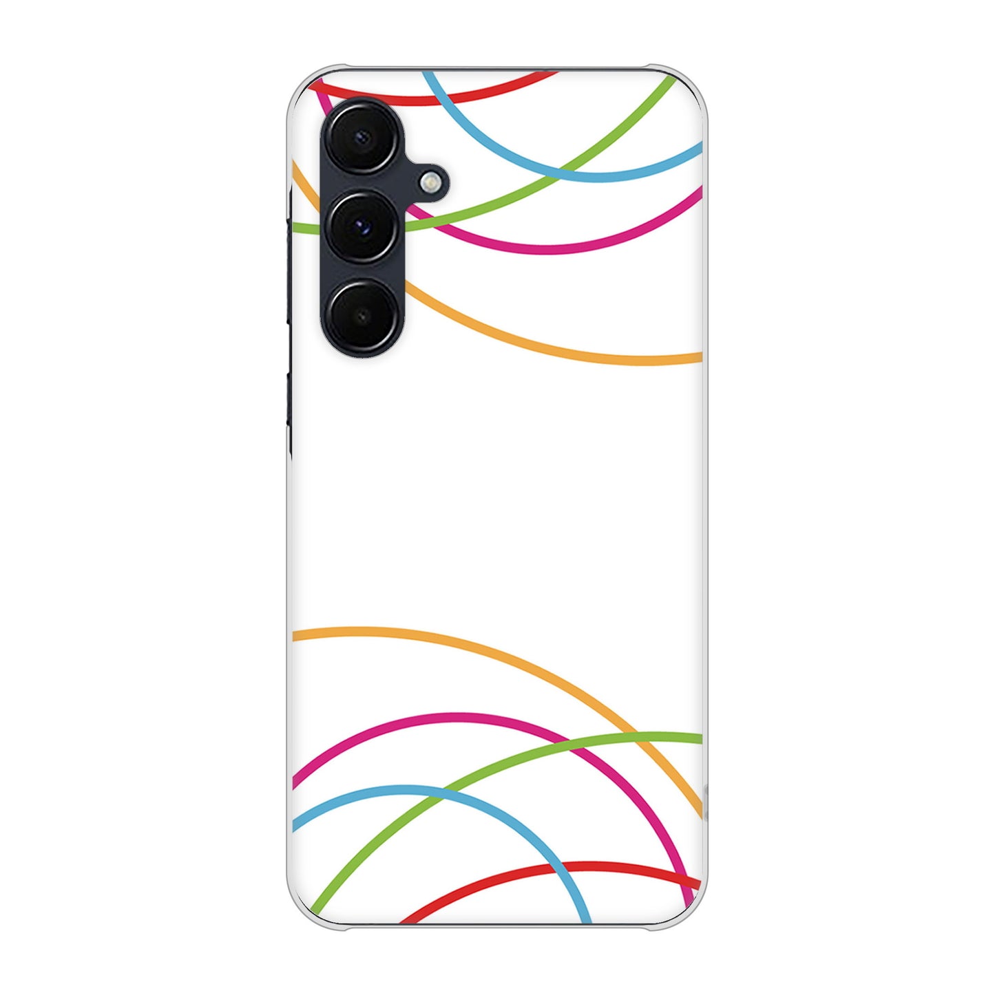 Galaxy A55 5G SC-53E docomo 高画質仕上げ 背面印刷 ハードケース 【IB912 重なり合う曲線】