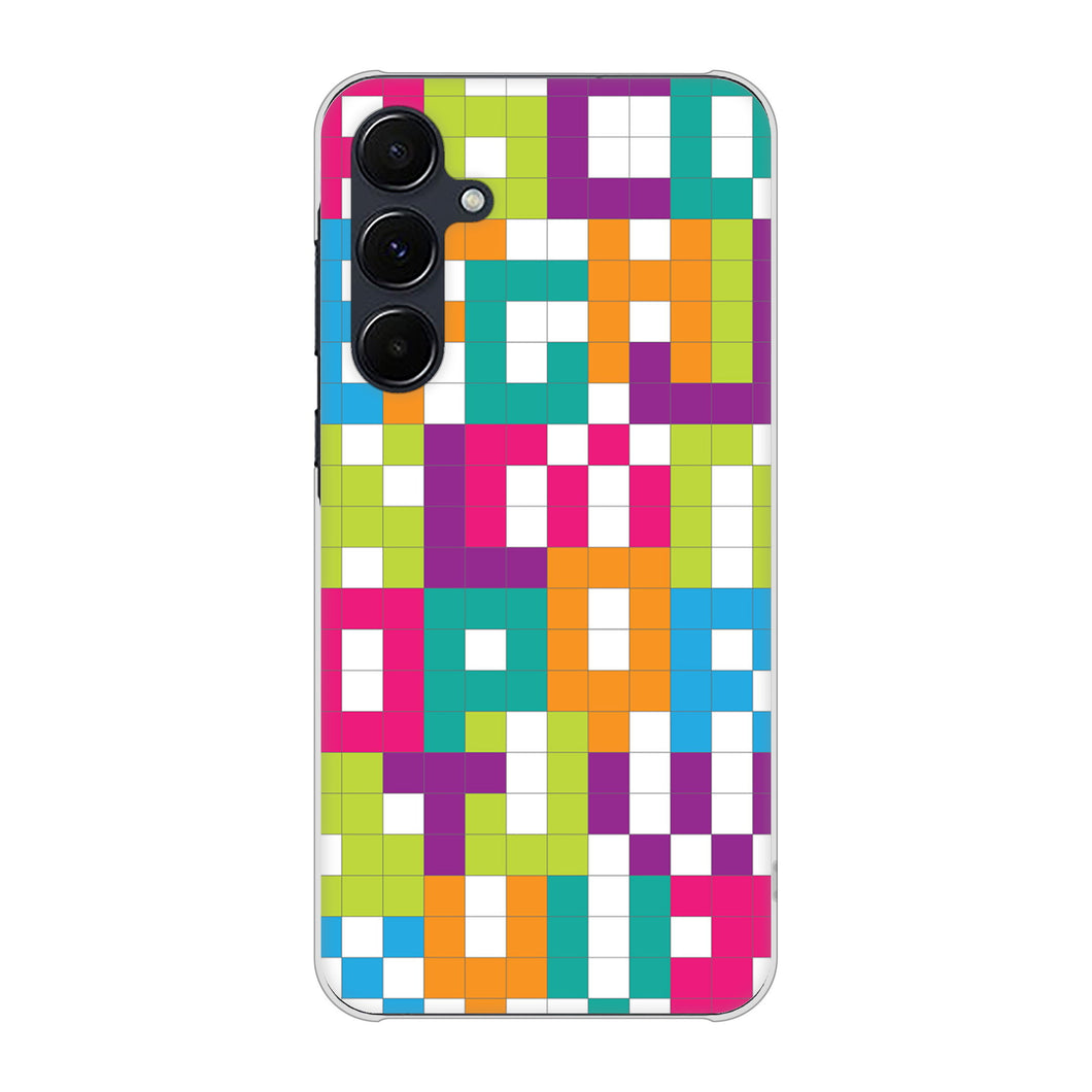 Galaxy A55 5G SC-53E docomo 高画質仕上げ 背面印刷 ハードケース 【IB916 ブロックアルファベット】