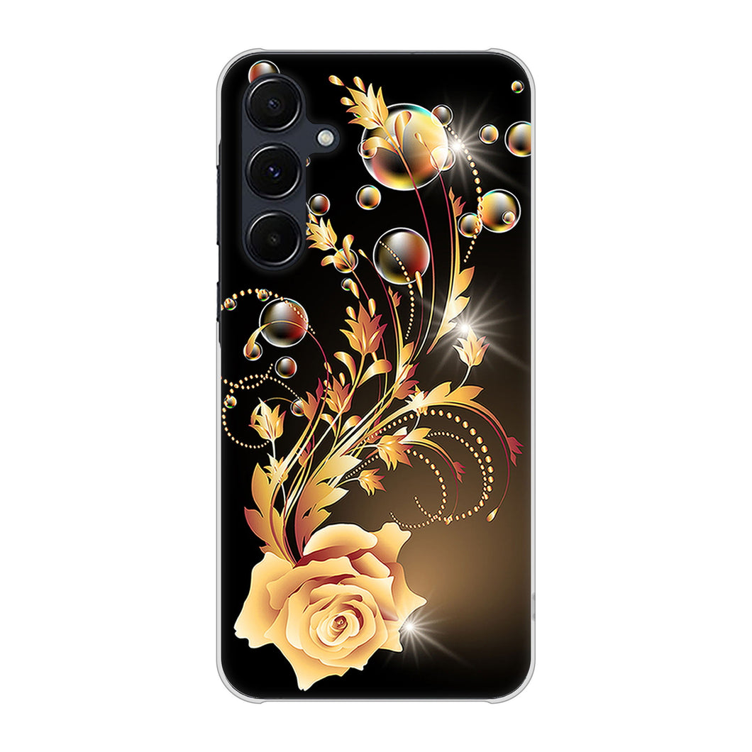 Galaxy A55 5G SC-53E docomo 高画質仕上げ 背面印刷 ハードケースロマンチックなバラ