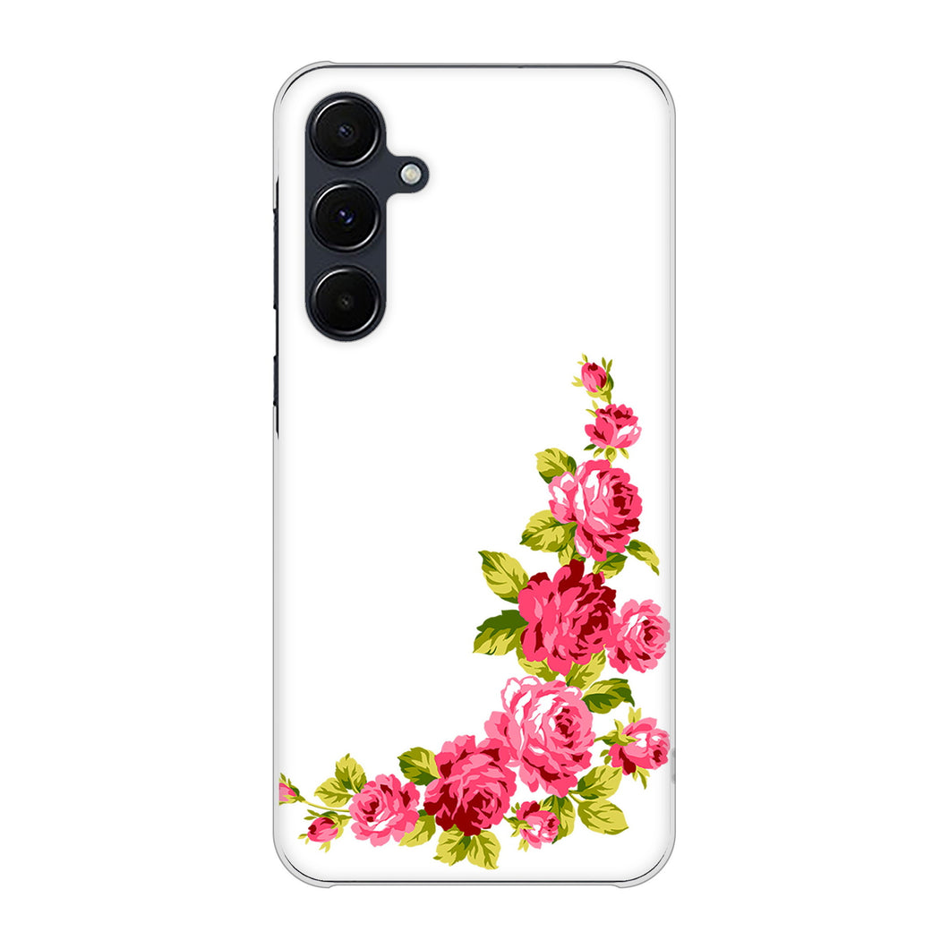Galaxy A55 5G SC-53E docomo 高画質仕上げ 背面印刷 ハードケースロマンチックなバラ
