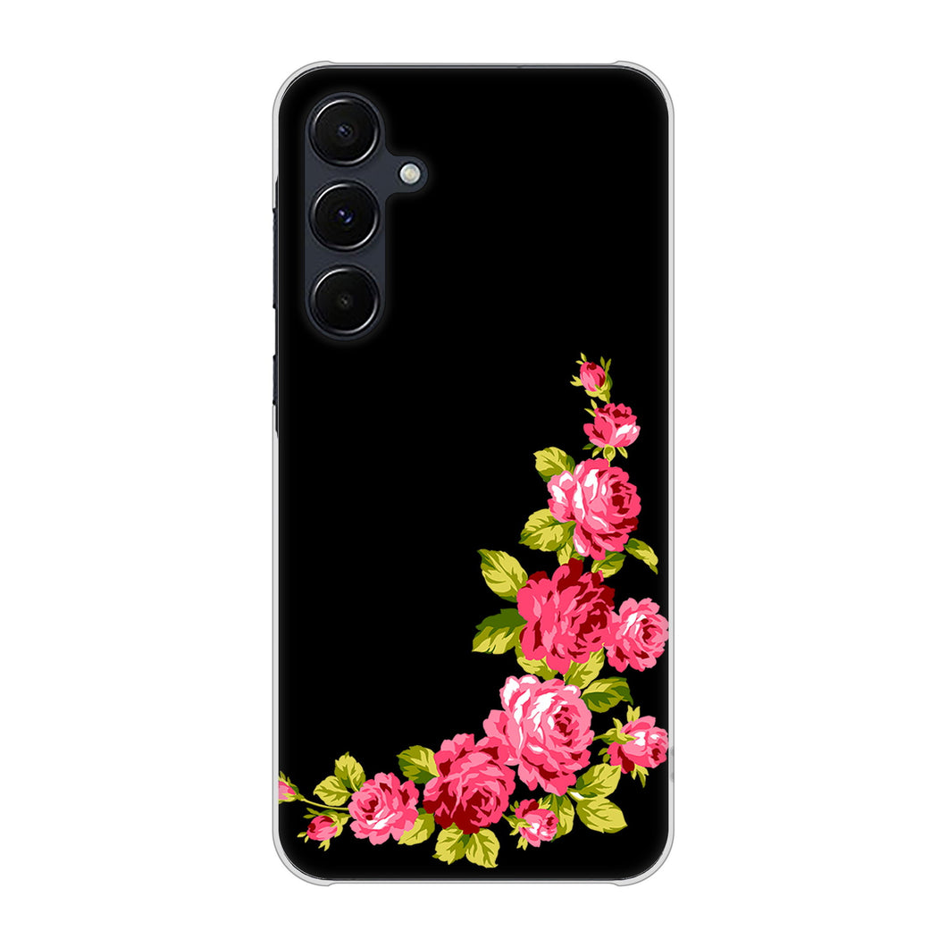 Galaxy A55 5G SC-53E docomo 高画質仕上げ 背面印刷 ハードケースロマンチックなバラ