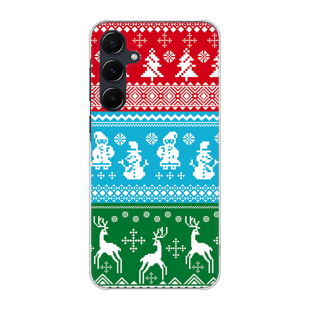 Galaxy A55 5G SC-53E docomo 高画質仕上げ 背面印刷 ハードケースクリスマス