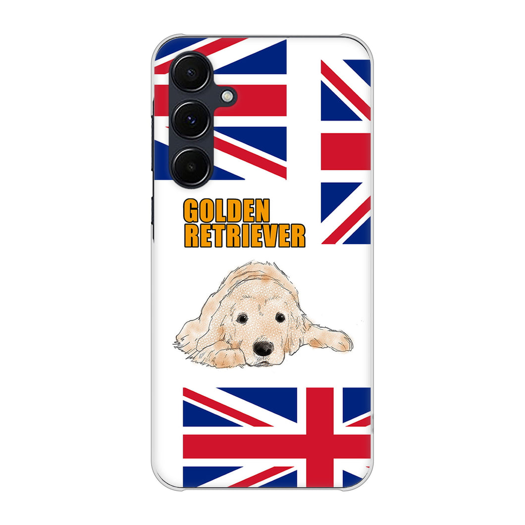 Galaxy A55 5G SC-53E docomo 高画質仕上げ 背面印刷 ハードケースゴールデンレトリバー