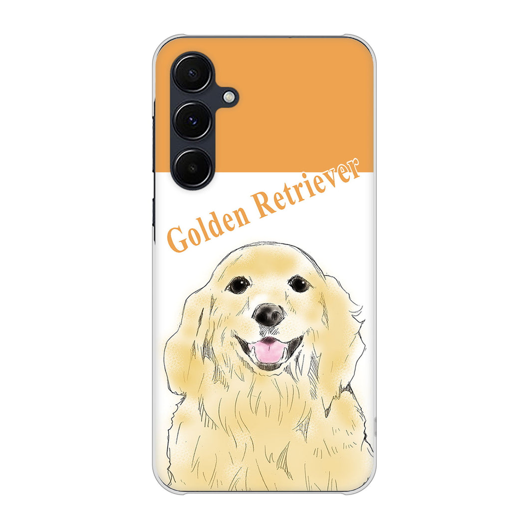 Galaxy A55 5G SC-53E docomo 高画質仕上げ 背面印刷 ハードケースゴールデンレトリバー