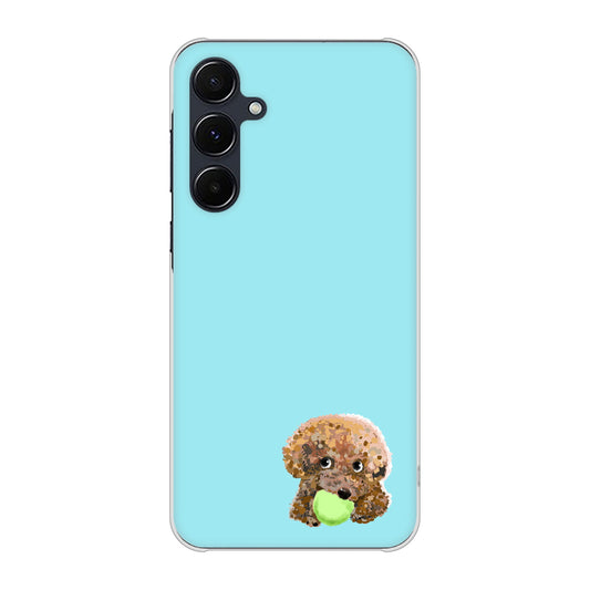 Galaxy A55 5G SC-53E docomo 高画質仕上げ 背面印刷 ハードケーストイプードル&ボール