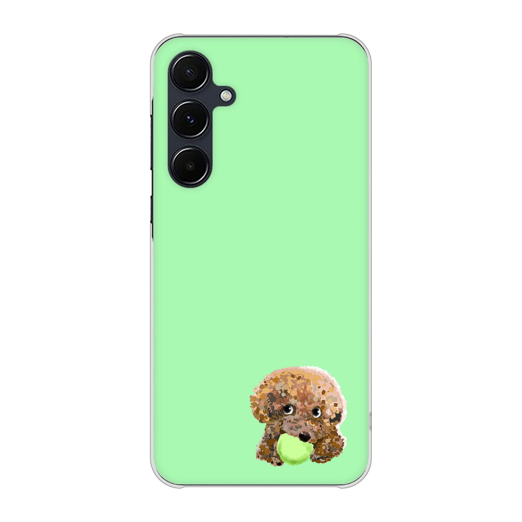 Galaxy A55 5G SC-53E docomo 高画質仕上げ 背面印刷 ハードケーストイプードル&ボール