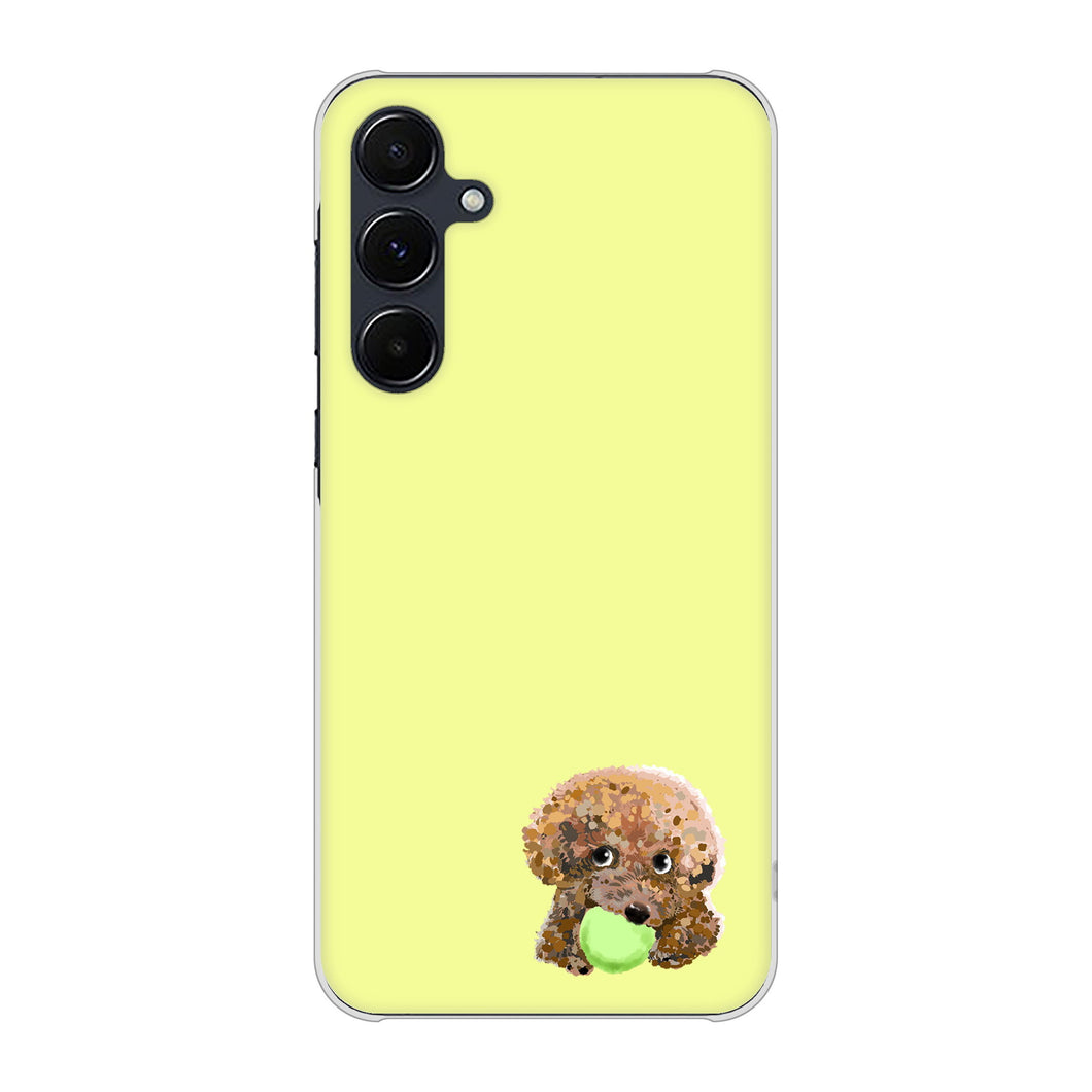 Galaxy A55 5G SC-53E docomo 高画質仕上げ 背面印刷 ハードケーストイプードル&ボール