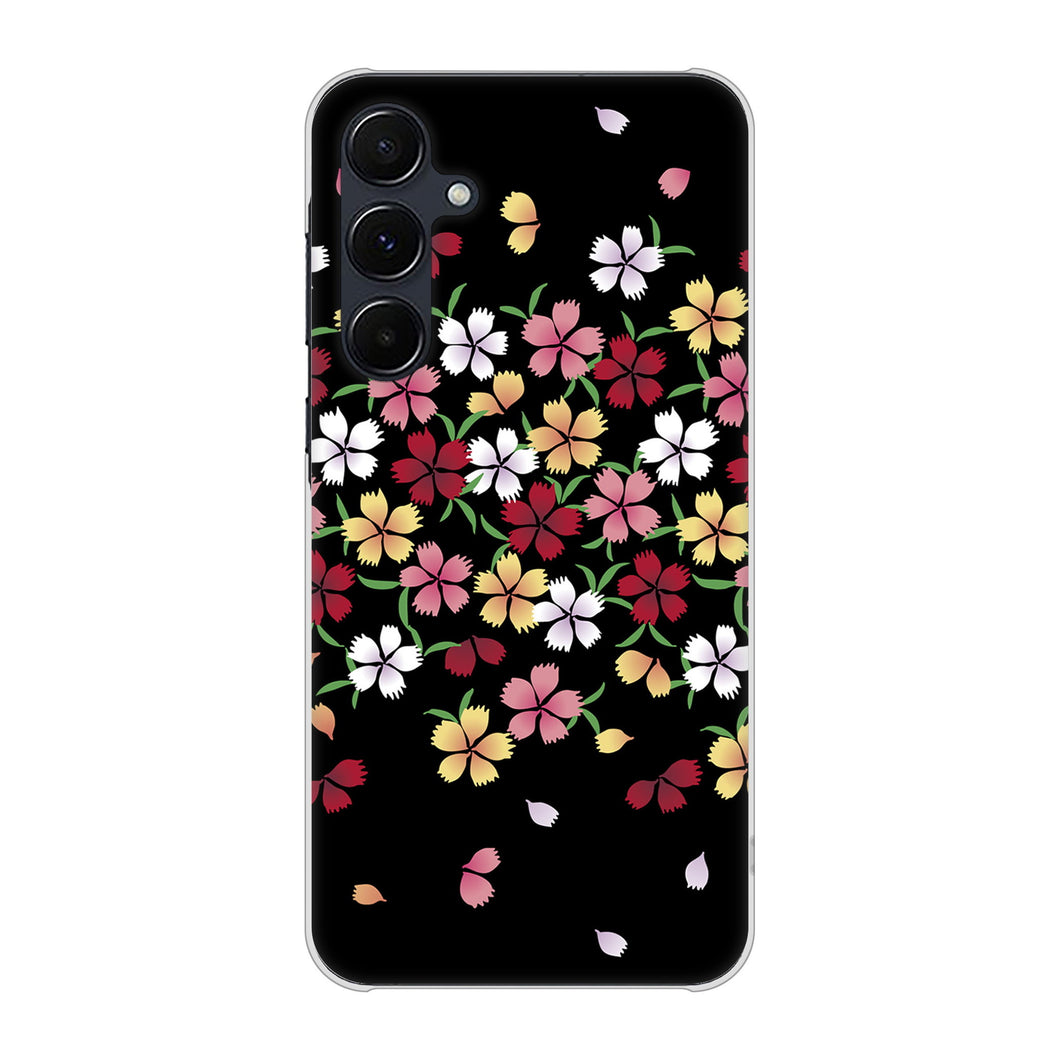 Galaxy A55 5G SC-53E docomo 高画質仕上げ 背面印刷 ハードケース和花柄