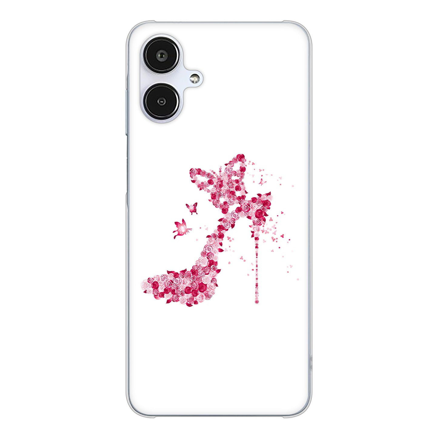 Galaxy A25 5G SC-53F docomo 高画質仕上げ 背面印刷 ハードケース 【387 薔薇のハイヒール】