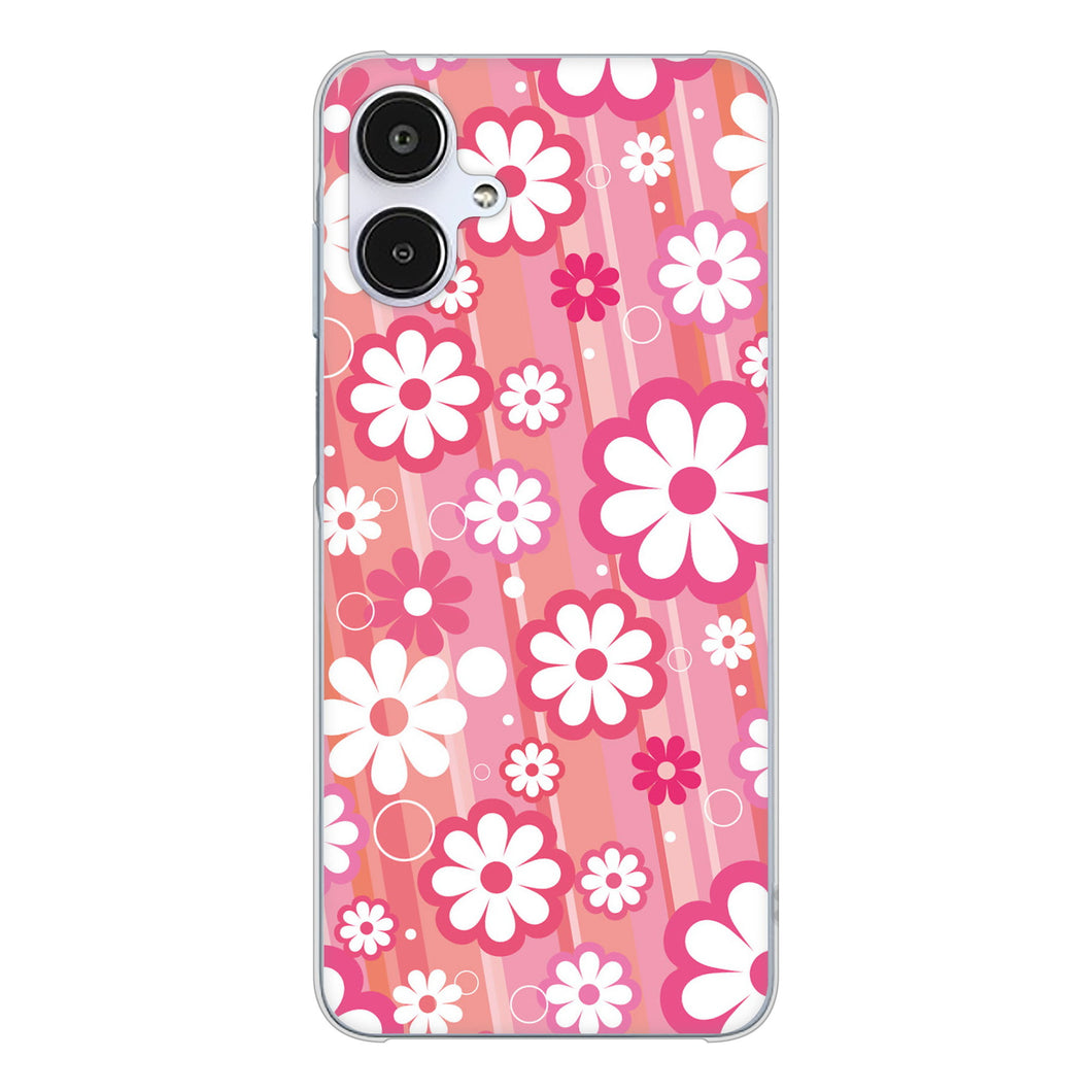 Galaxy A25 5G SC-53F docomo 高画質仕上げ 背面印刷 ハードケース 【751 マーガレット(ピンク系)】