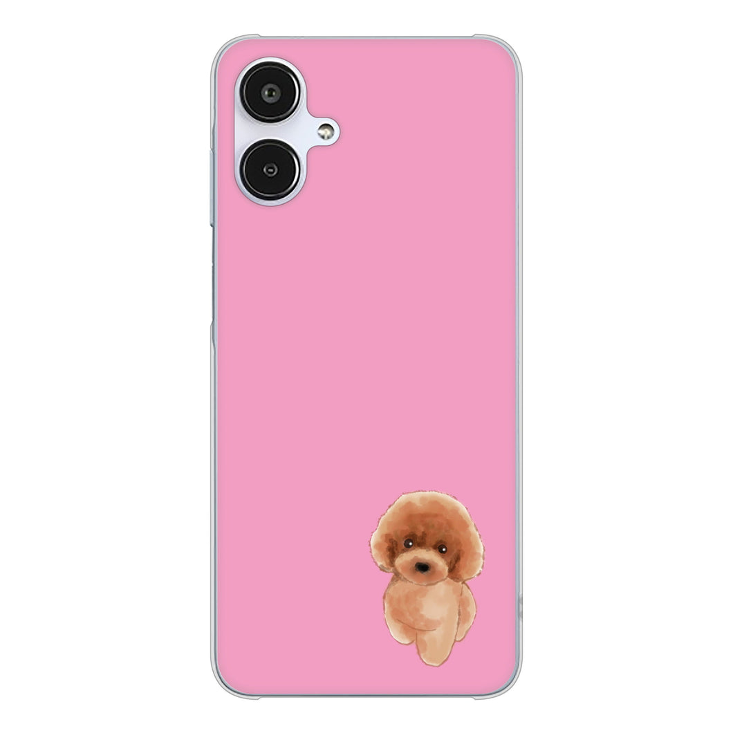 Galaxy A25 5G SC-53F docomo 高画質仕上げ 背面印刷 ハードケーストイプードルレッド