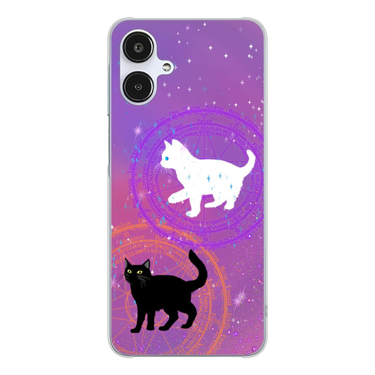 Galaxy A25 5G SC-53F docomo 高画質仕上げ 背面印刷 ハードケース魔法陣猫