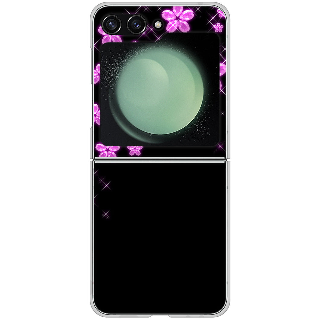 Galaxy Z Flip5 SC-54D docomo 高画質仕上げ 背面印刷 ハードケース 【019 桜クリスタル】