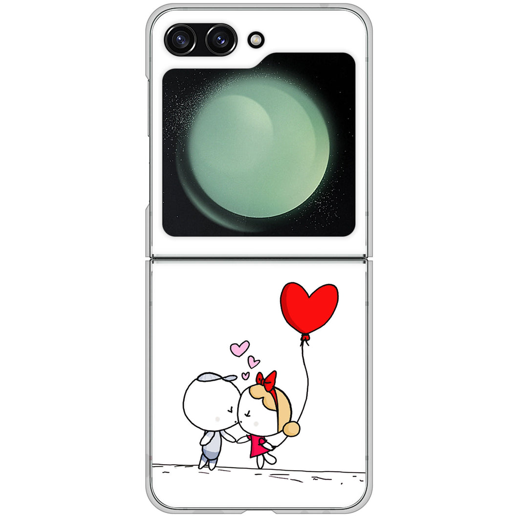 Galaxy Z Flip5 SC-54D docomo 高画質仕上げ 背面印刷 ハードケースカップル