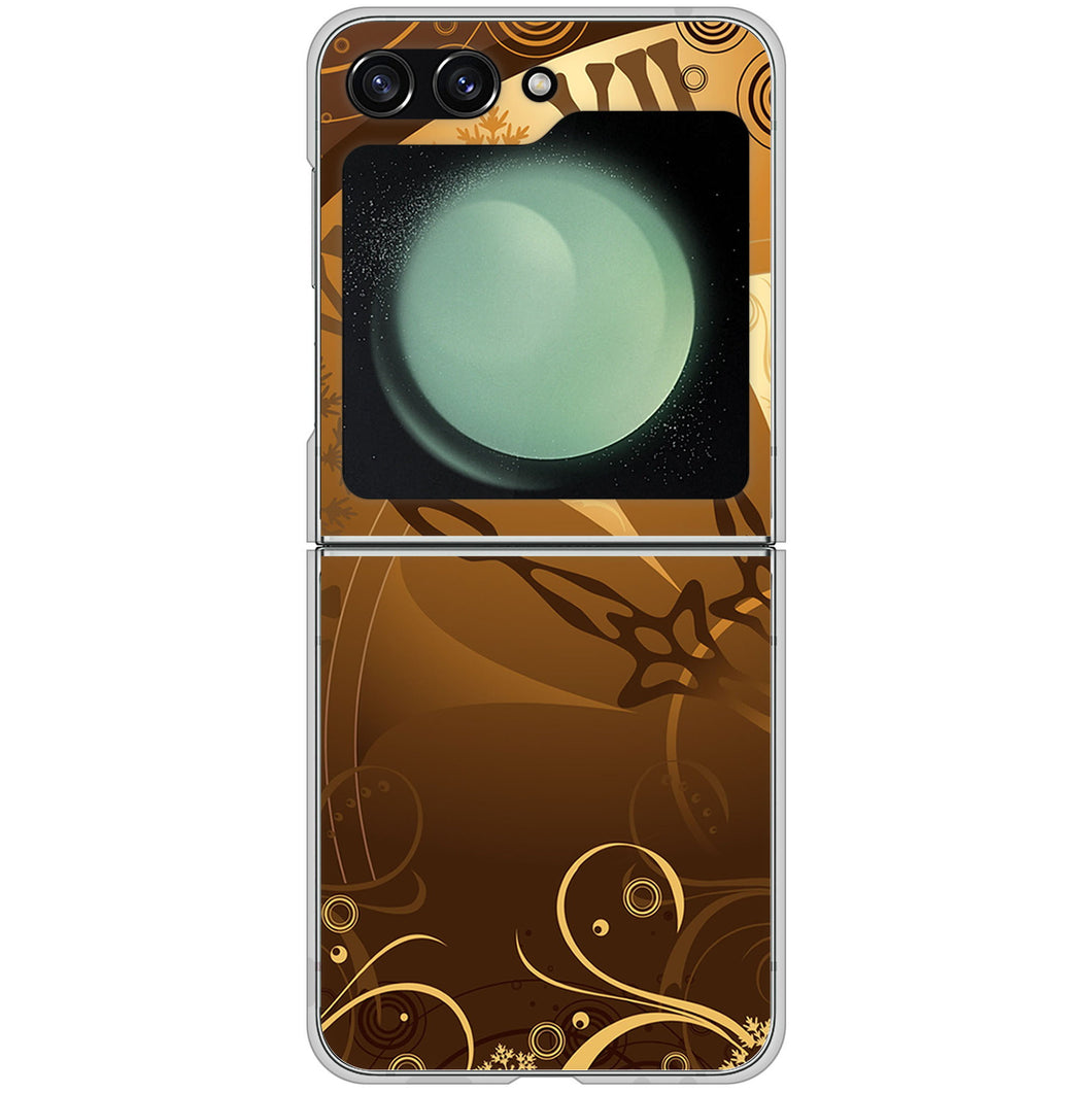 Galaxy Z Flip5 SC-54D docomo 高画質仕上げ 背面印刷 ハードケース 【185 時を刻む針】