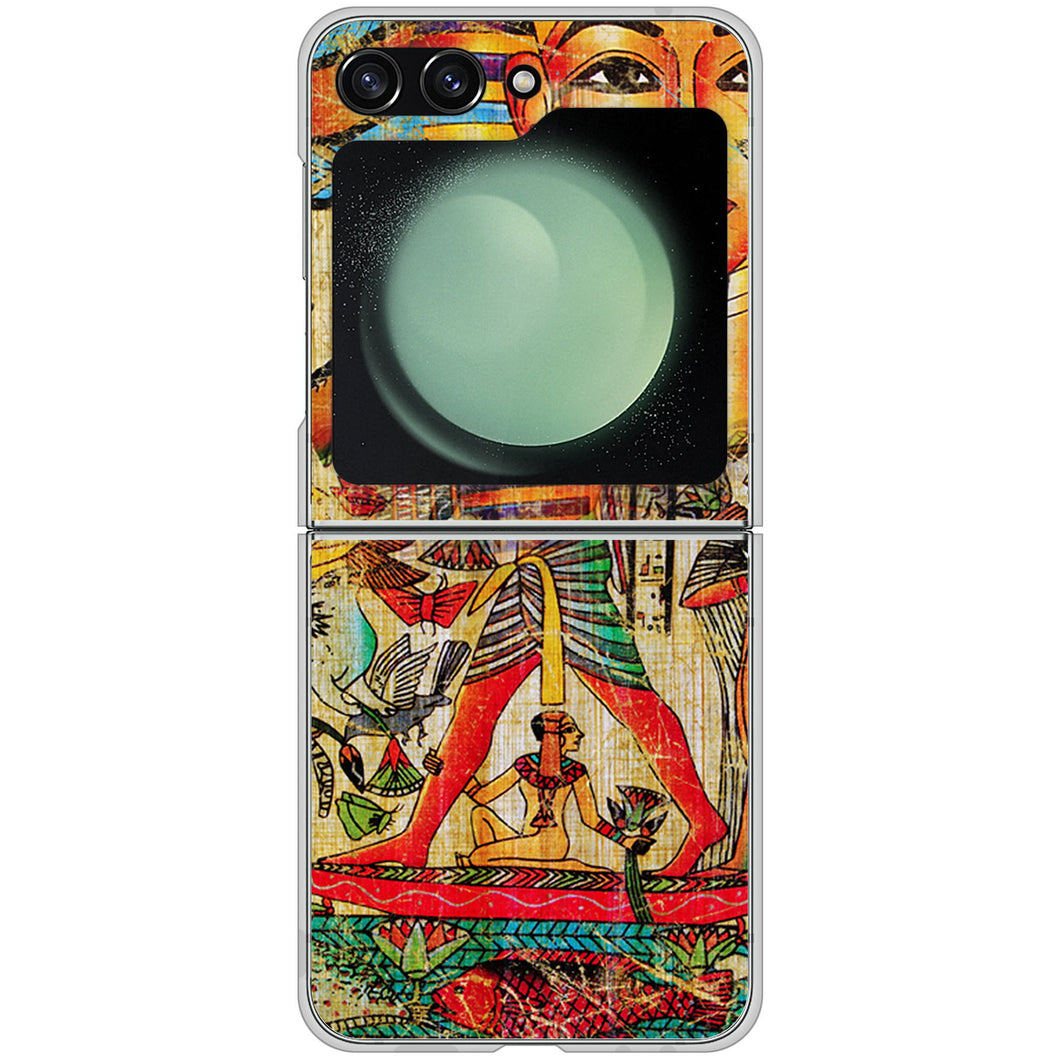 Galaxy Z Flip5 SC-54D docomo 高画質仕上げ 背面印刷 ハードケース 【329 ナイル ツタンカーメン】