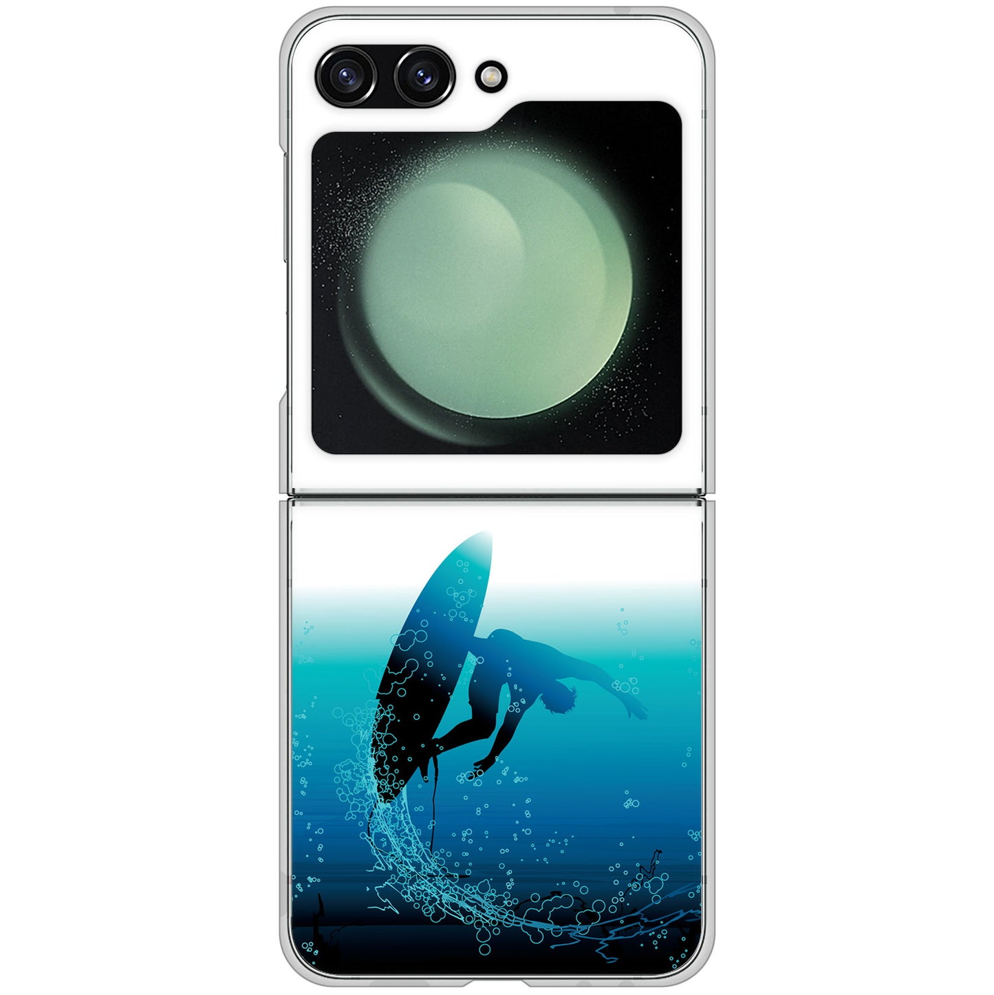 Galaxy Z Flip5 SC-54D docomo 高画質仕上げ 背面印刷 ハードケース 【416 カットバック】