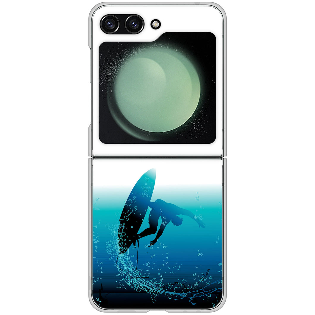 Galaxy Z Flip5 SC-54D docomo 高画質仕上げ 背面印刷 ハードケース 【416 カットバック】
