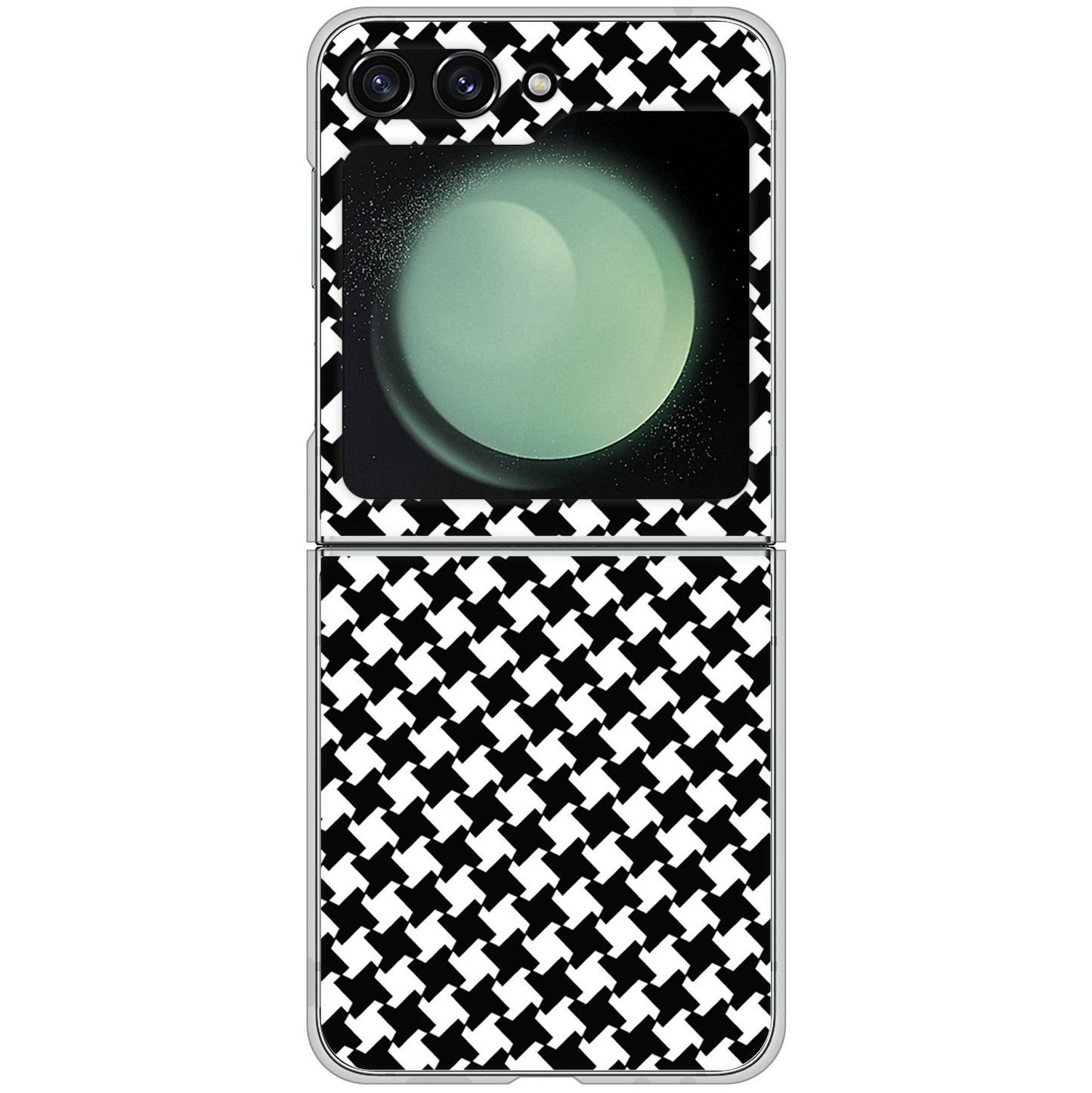 Galaxy Z Flip5 SC-54D docomo 高画質仕上げ 背面印刷 ハードケース 【514 和柄&筆文字 風車】