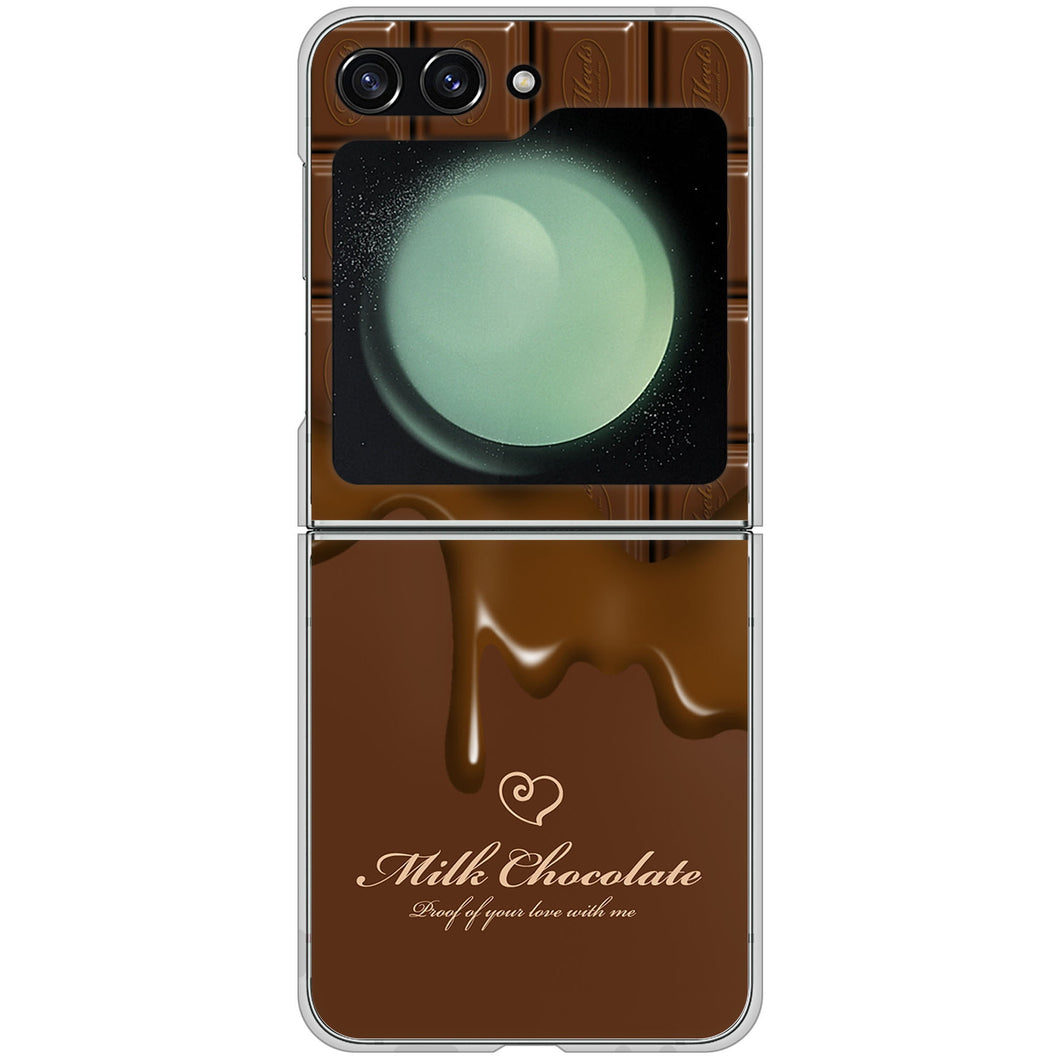 Galaxy Z Flip5 SC-54D docomo 高画質仕上げ 背面印刷 ハードケース板チョコ