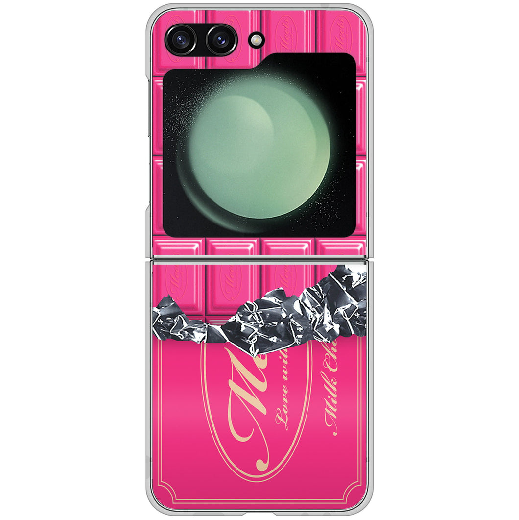 Galaxy Z Flip5 SC-54D docomo 高画質仕上げ 背面印刷 ハードケース板チョコ