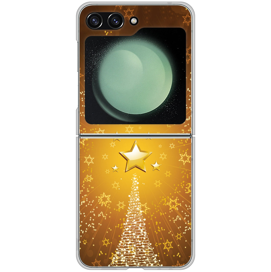 Galaxy Z Flip5 SC-54D docomo 高画質仕上げ 背面印刷 ハードケースクリスマス