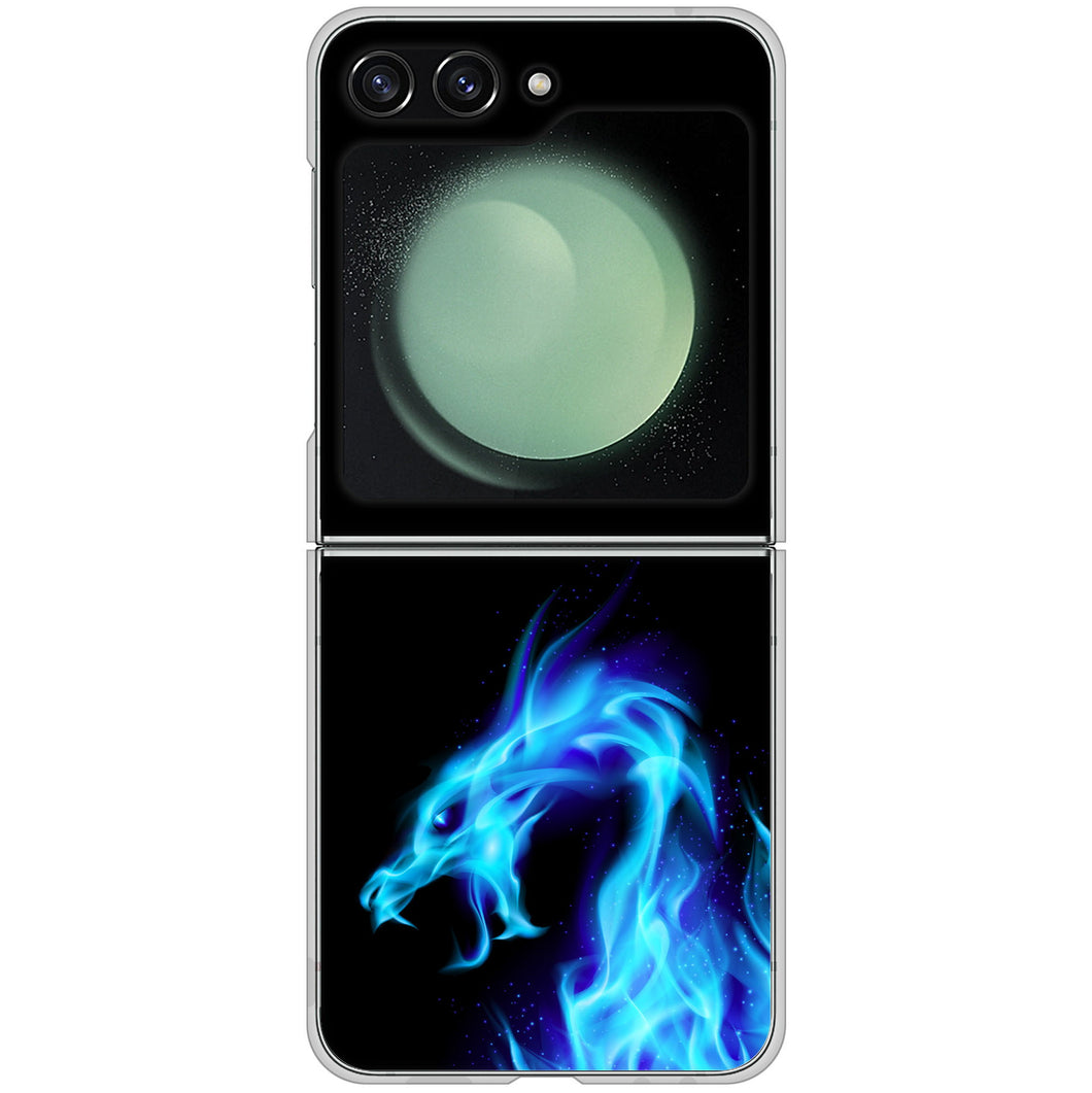 Galaxy Z Flip5 SC-54D docomo 高画質仕上げ 背面印刷 ハードケースドラゴン