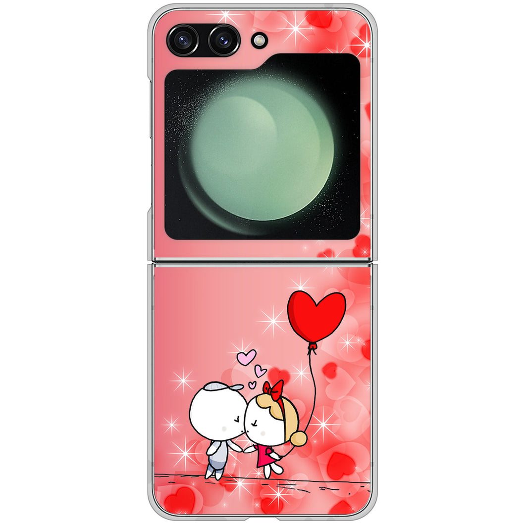 Galaxy Z Flip5 SC-54D docomo 高画質仕上げ 背面印刷 ハードケースカップル