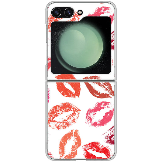 Galaxy Z Flip5 SC-54D docomo 高画質仕上げ 背面印刷 ハードケース 【734 キスkissキス】