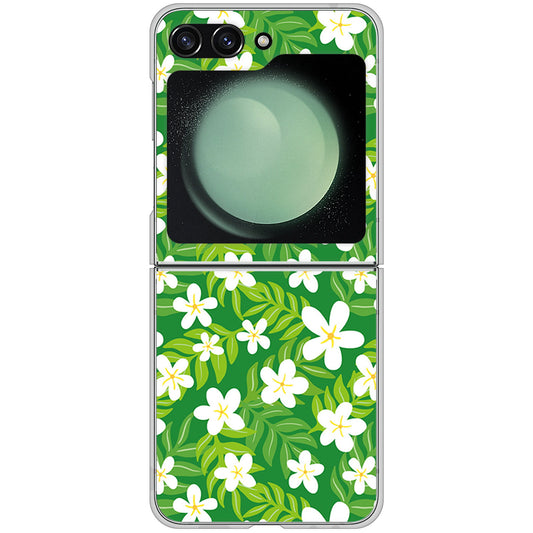 Galaxy Z Flip5 SC-54D docomo 高画質仕上げ 背面印刷 ハードケース 【760 ジャスミンの花畑】