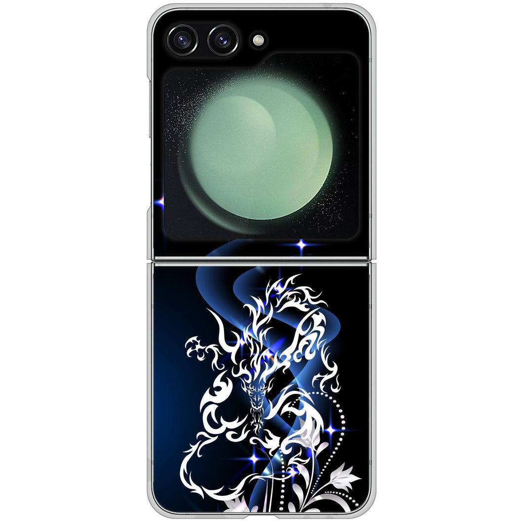 Galaxy Z Flip5 SC-54D docomo 高画質仕上げ 背面印刷 ハードケースドラゴン