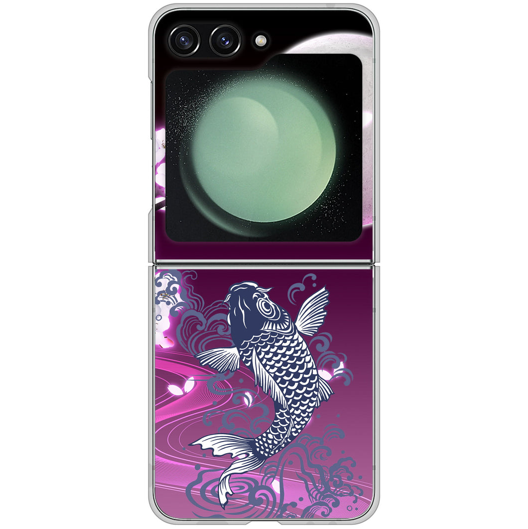 Galaxy Z Flip5 SC-54D docomo 高画質仕上げ 背面印刷 ハードケース鯉