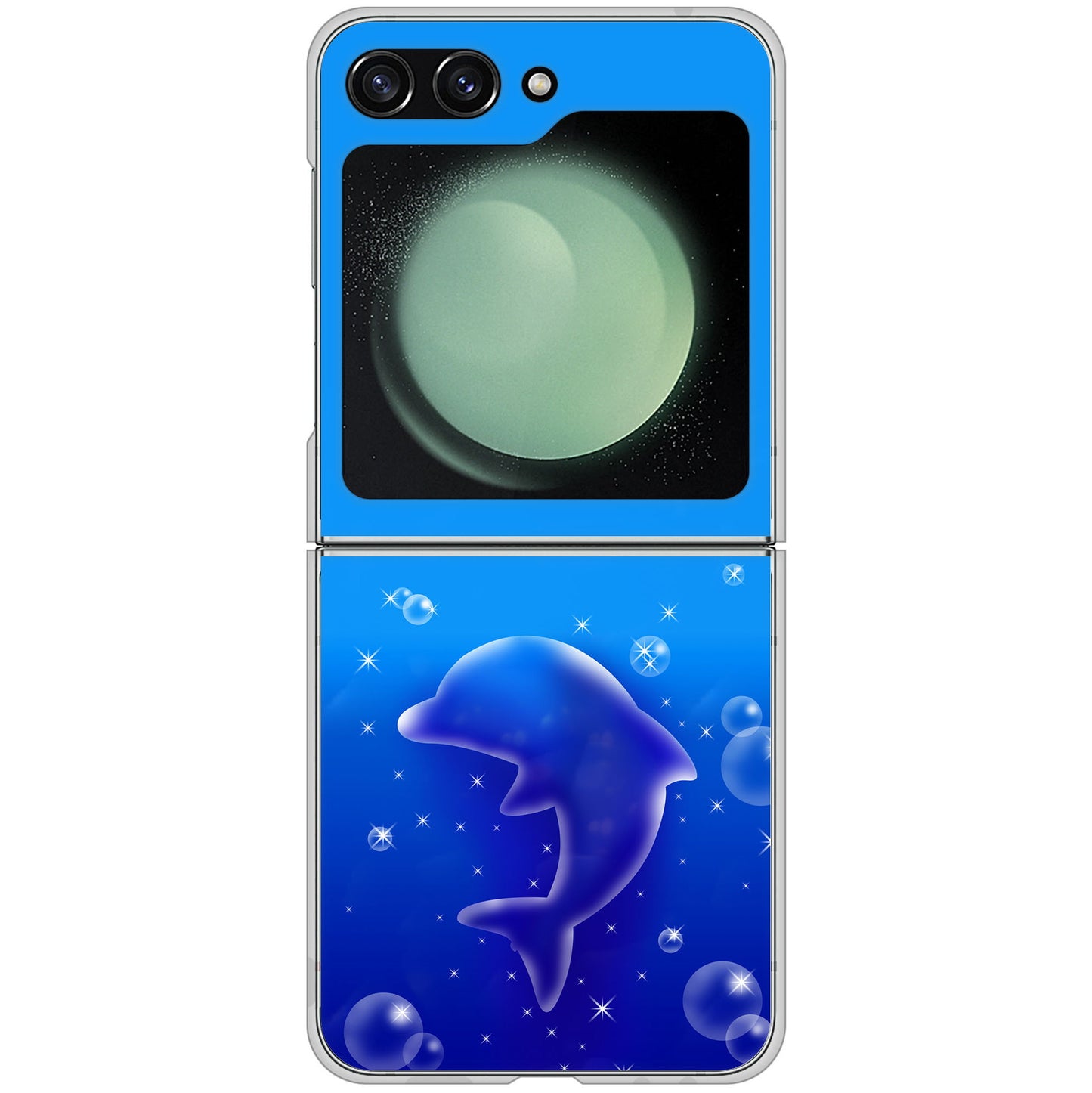 Galaxy Z Flip5 SC-54D docomo 高画質仕上げ 背面印刷 ハードケース海の守り神