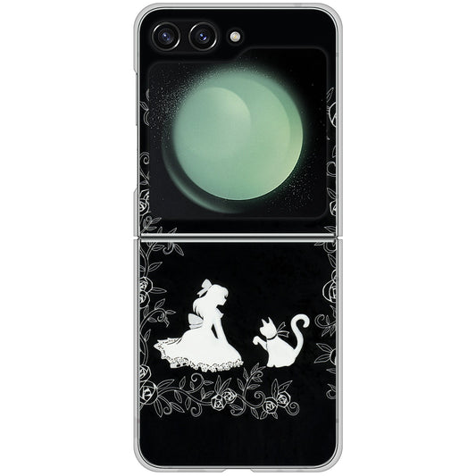 Galaxy Z Flip5 SC-54D docomo 高画質仕上げ 背面印刷 ハードケースお姫様とネコ