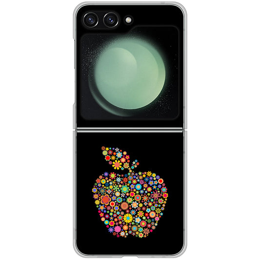 Galaxy Z Flip5 SC-54D docomo 高画質仕上げ 背面印刷 ハードケース 【1195 カラフルアップル】