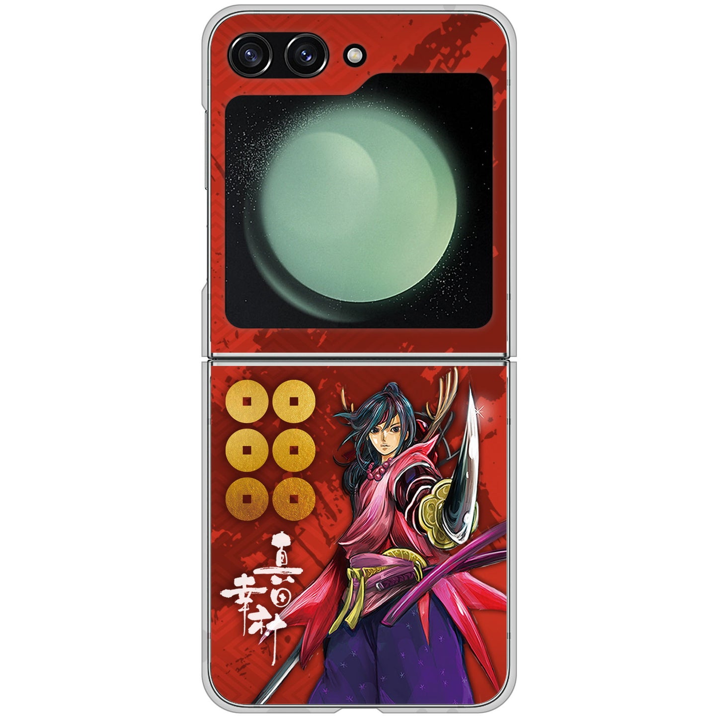 Galaxy Z Flip5 SC-54D docomo 高画質仕上げ 背面印刷 ハードケース家紋